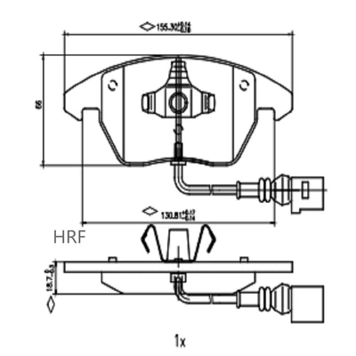 Front Brake Pads for Vw Polo Front Brake Pads for Vw Polo